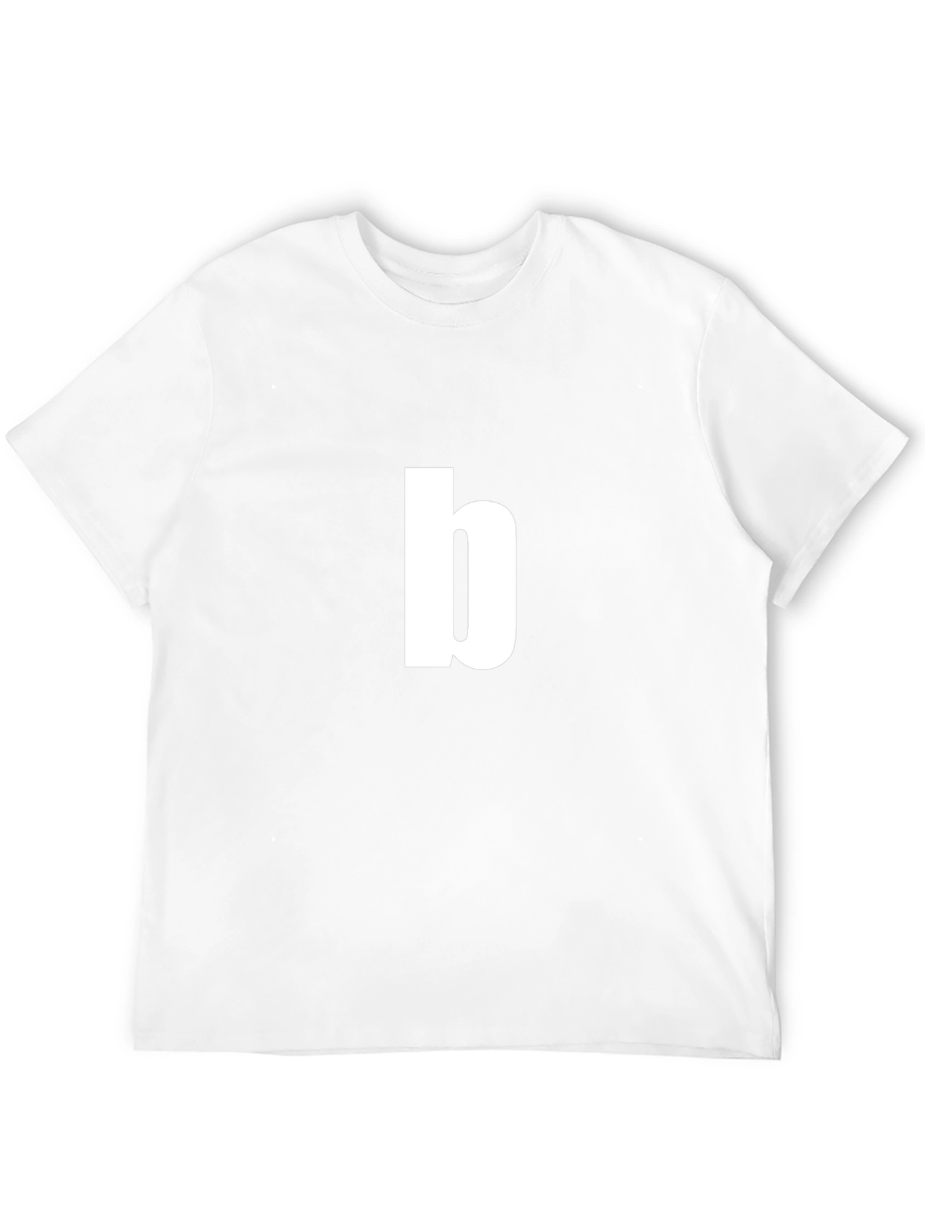 Lowercase b Graphic Tee - Black Cotton T-Shirt