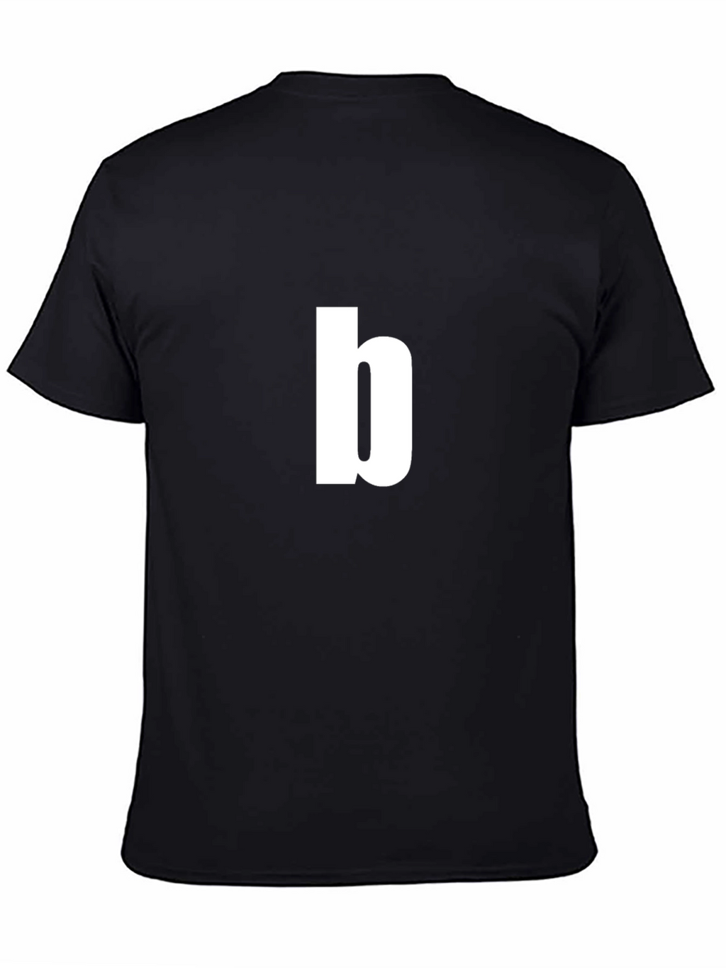 Lowercase b Graphic Tee - Black Cotton T-Shirt