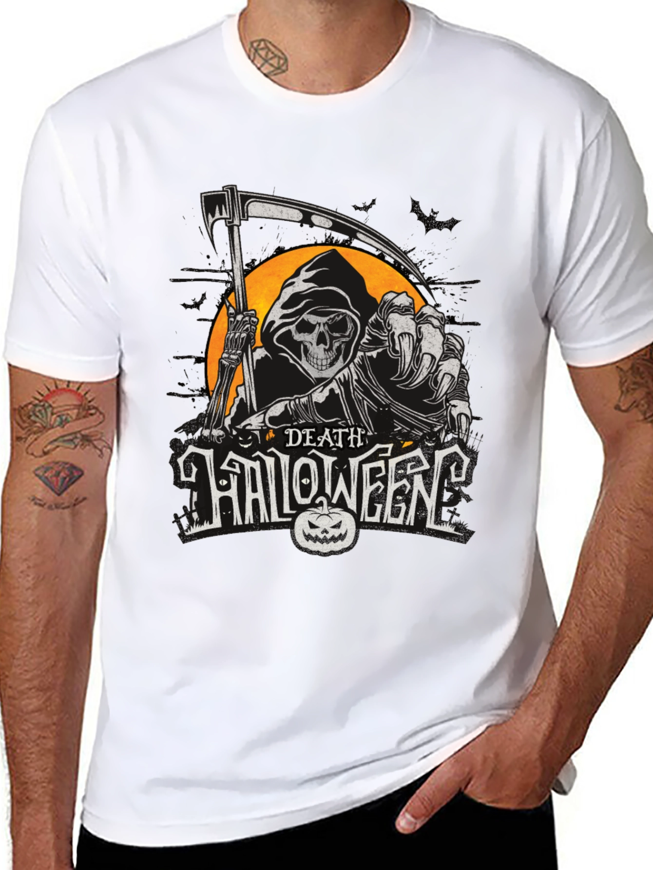 Death Halloween Graphic T-Shirt