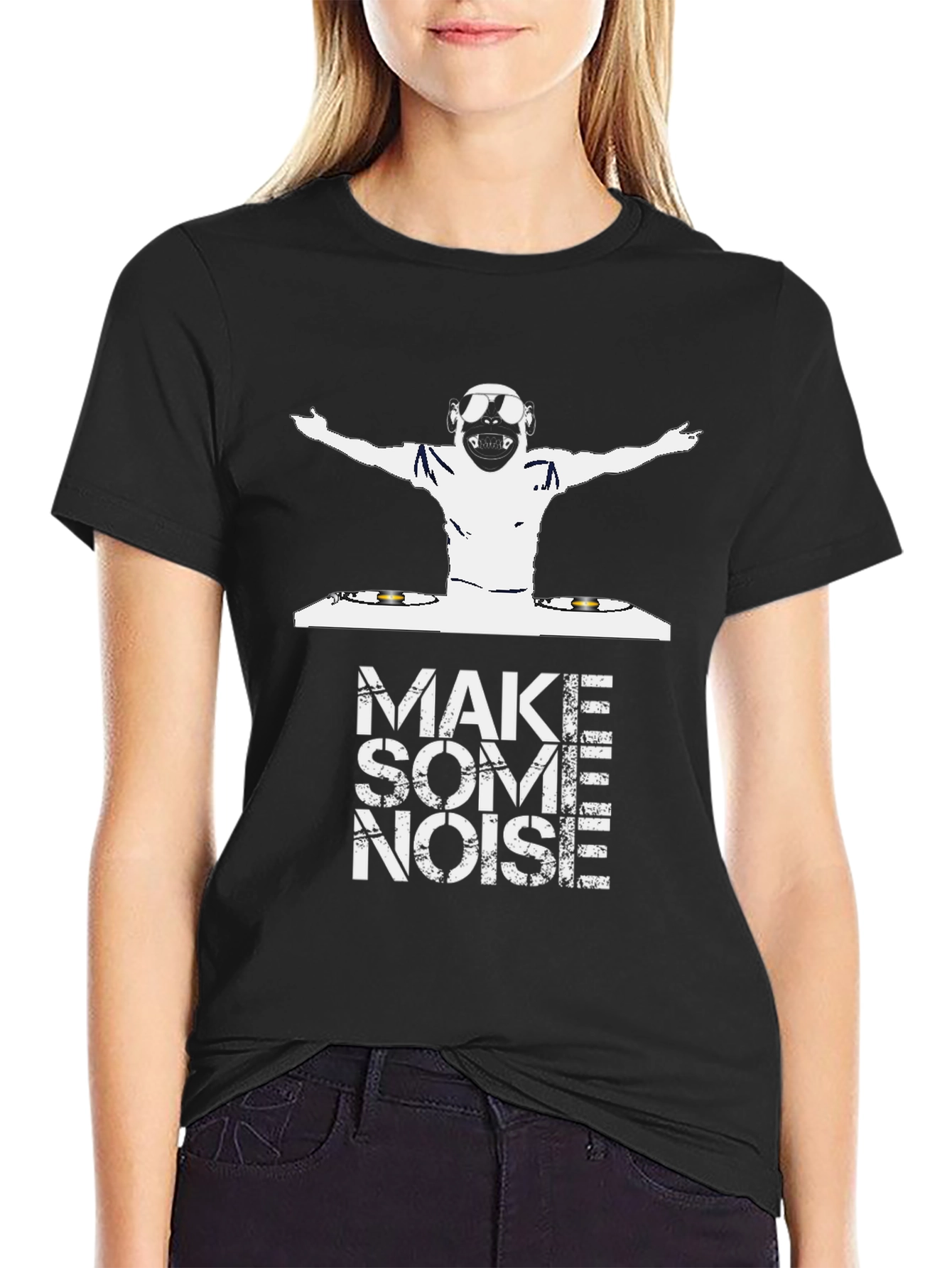 DJ Monkey Graphic Tee - Make Some Noise!