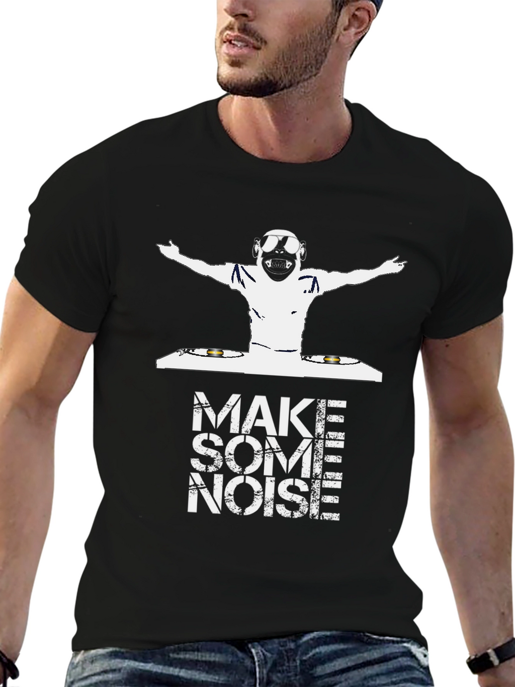 DJ Monkey Graphic Tee - Make Some Noise!