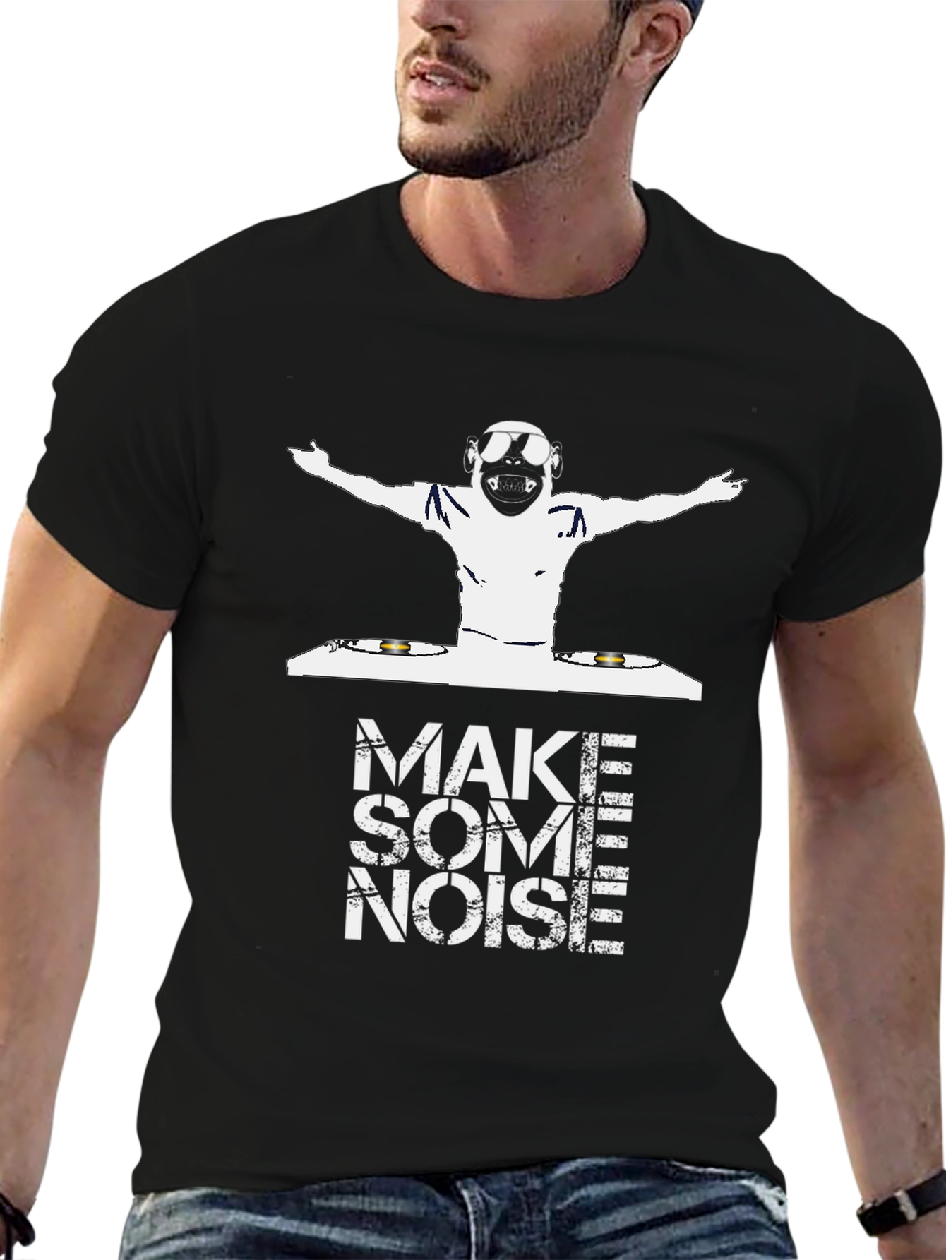 DJ Monkey Graphic Tee - Make Some Noise!