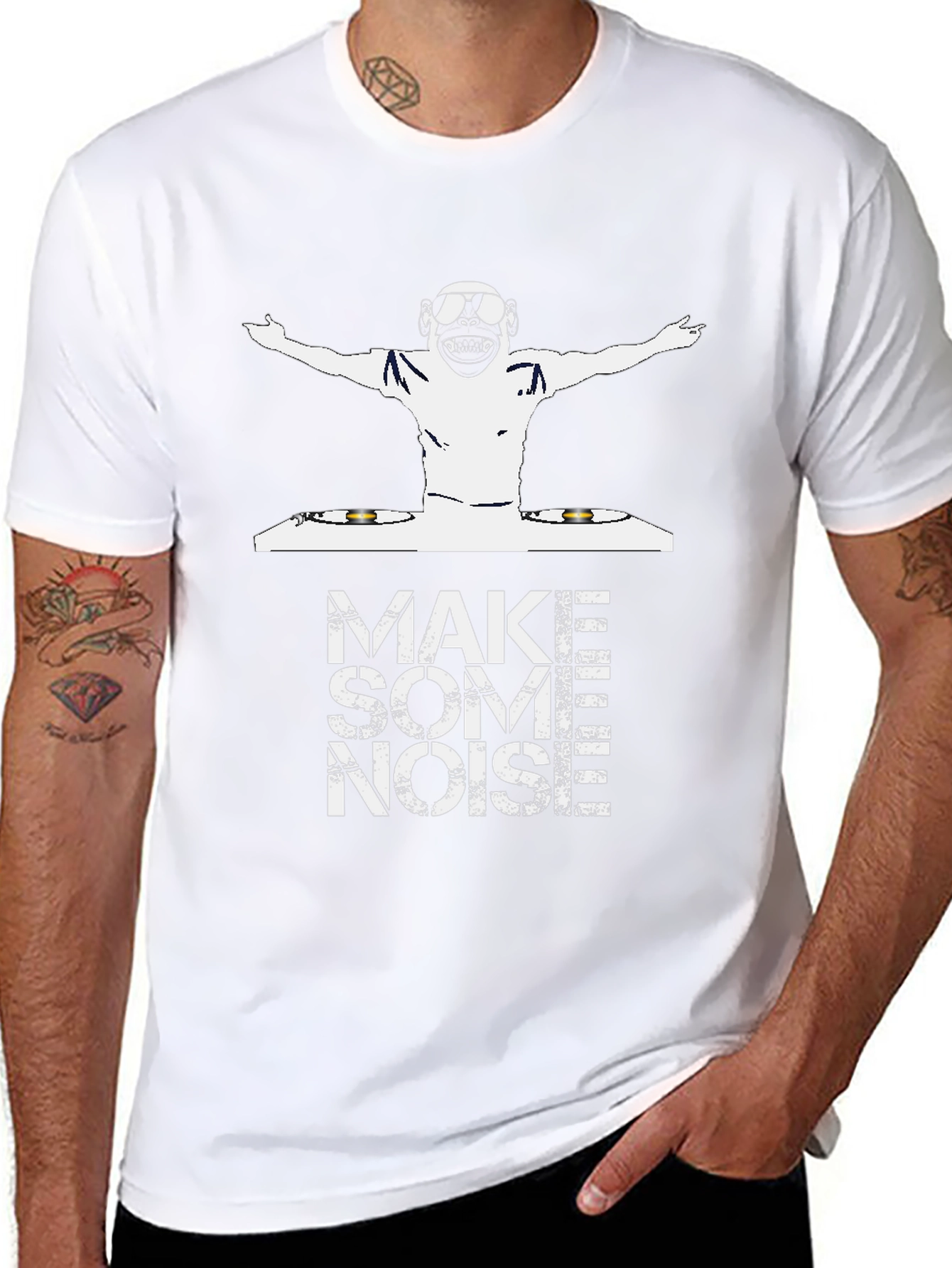 DJ Monkey Graphic Tee - Make Some Noise!