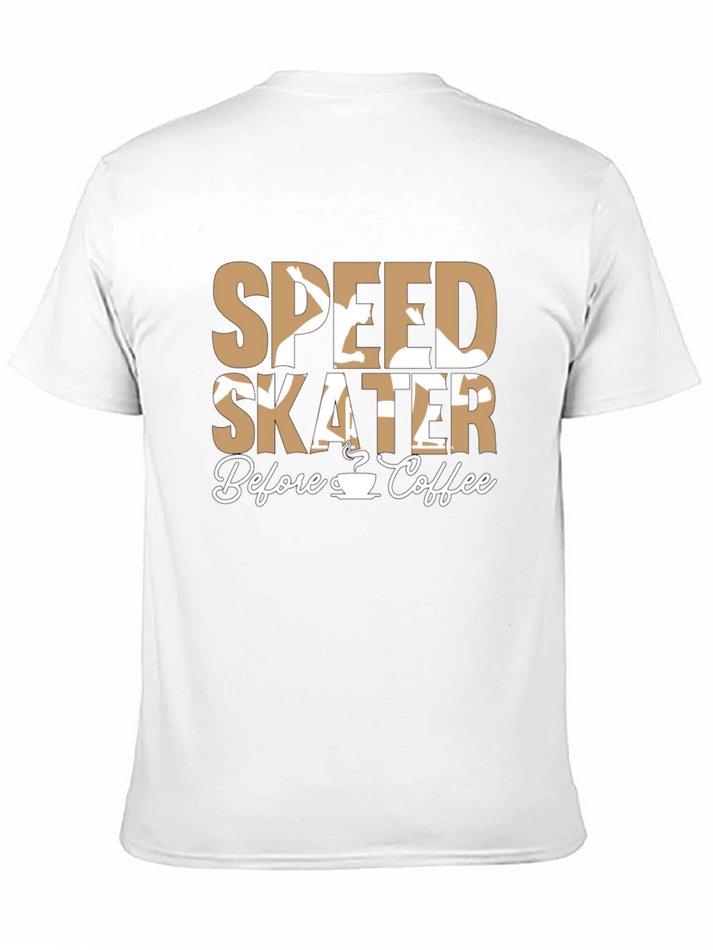 Speed Skater Before Coffee Graphic T-Shirt