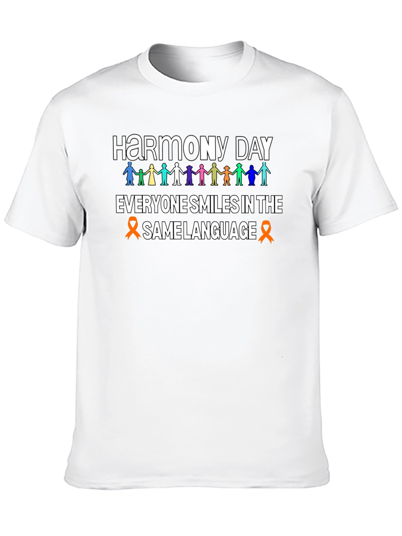 Harmony Day T-Shirt - Everyone Smiles in the Same Language