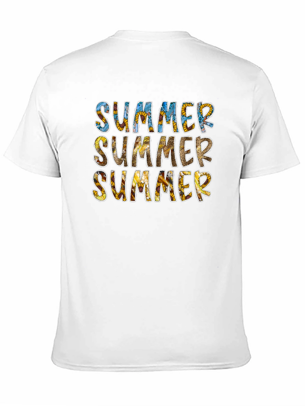 Sunflower Summer Graphic Tee - Black Cotton T-Shirt
