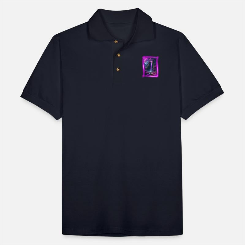 Neon, otherworldly nature scene.