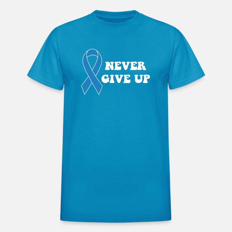 Never Give Up Diabetes Awareness Blue Ribbon