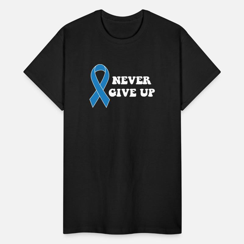 Never Give Up Diabetes Awareness Blue Ribbon