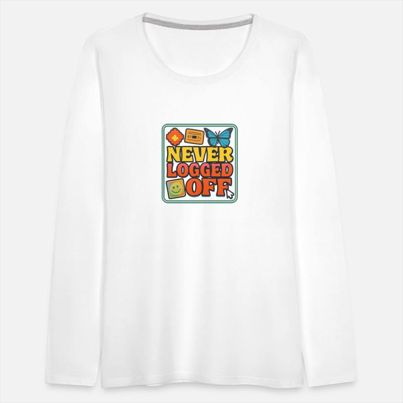 Never Logged Off Digital Art Tee