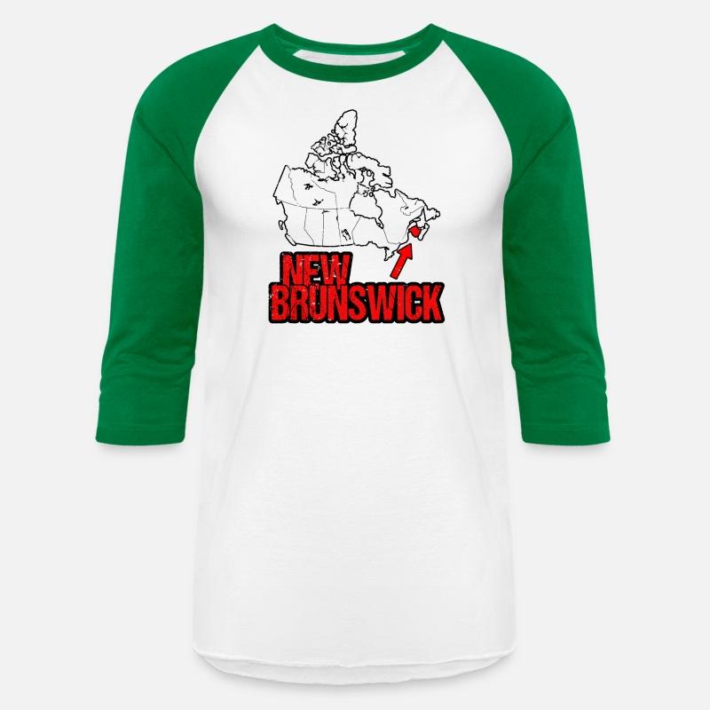 New Brunswick Vintage Canada Map