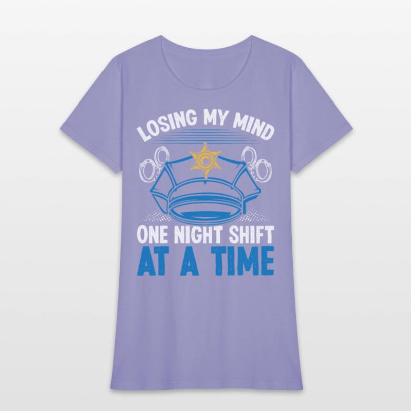 Night Shift Police Officer my Mind Policeman