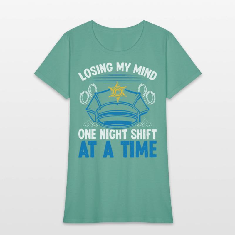 Night Shift Police Officer my Mind Policeman
