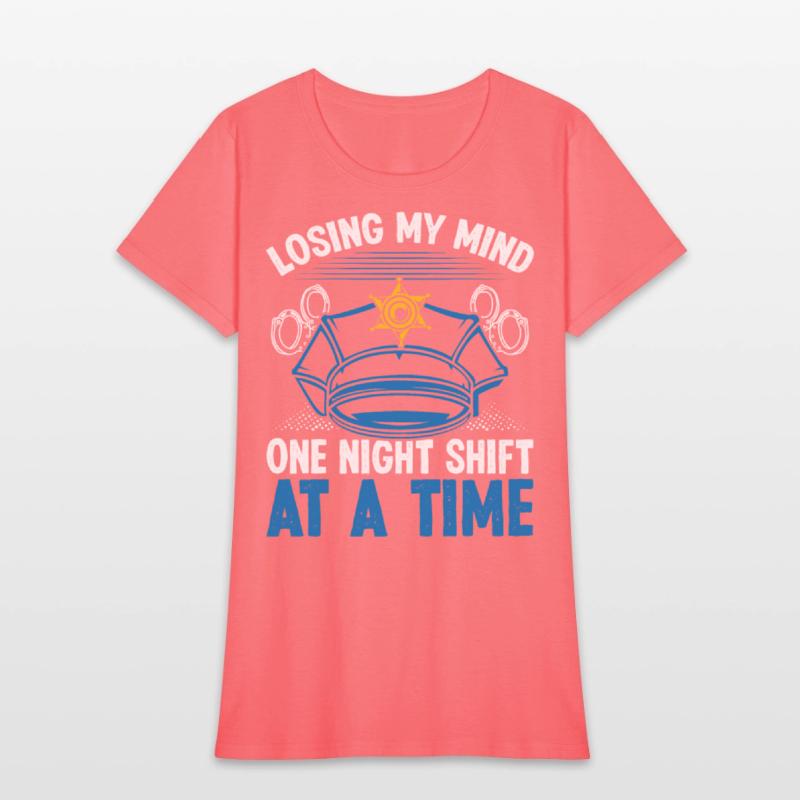 Night Shift Police Officer my Mind Policeman