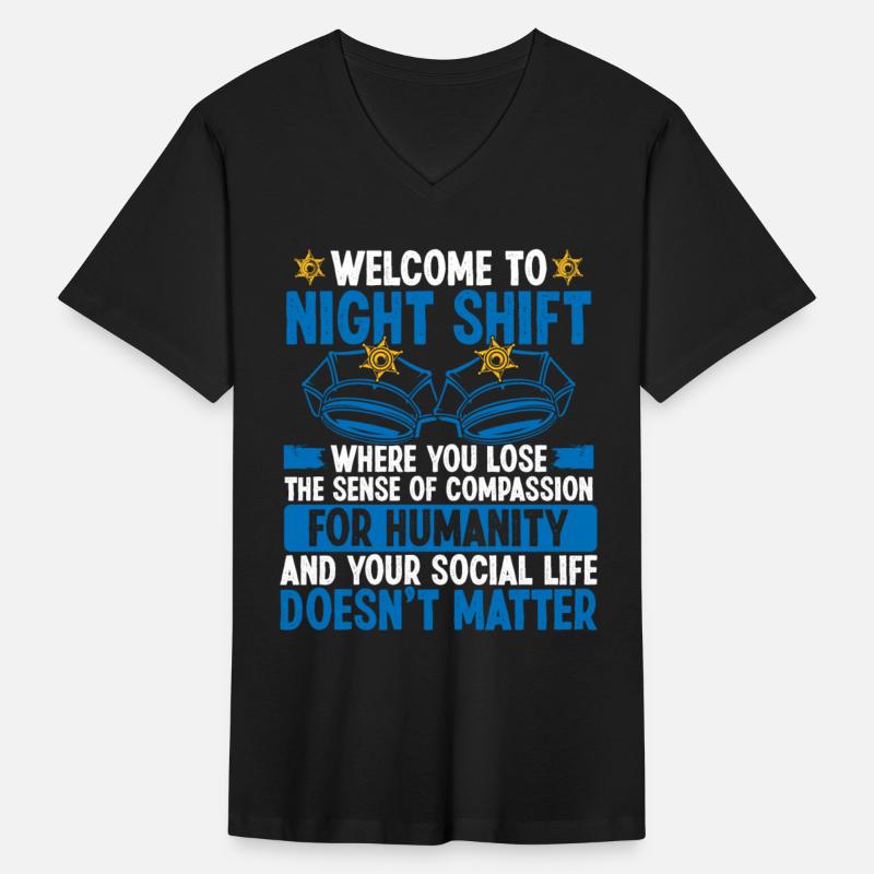 Night Shift Policeman Police Hat Police Officer