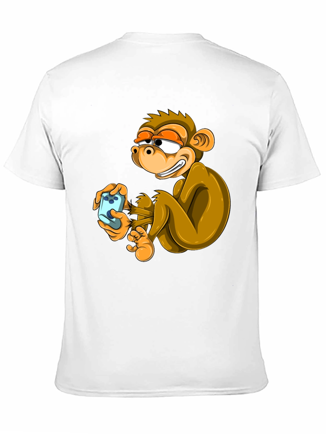 Funny Monkey Graphic Tee - Black Cotton T-Shirt