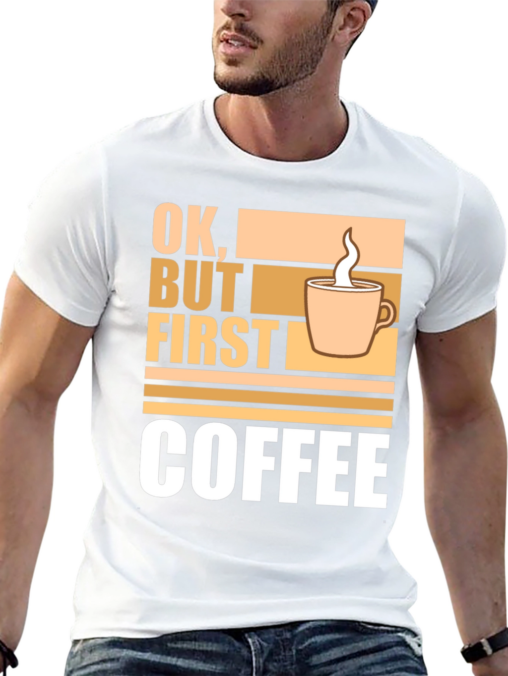 Ok But First Coffee Graphic Tee - Casual Style