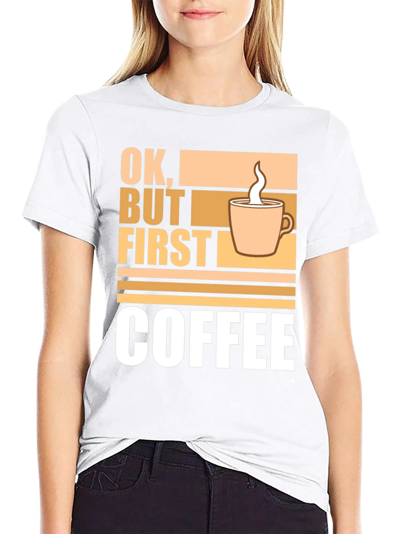 Ok But First Coffee Graphic Tee - Casual Style