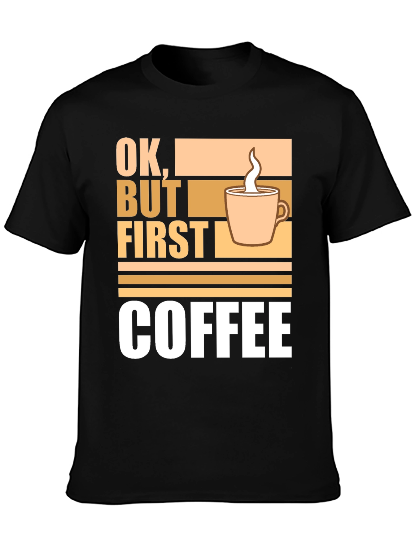 Ok But First Coffee Graphic Tee - Casual Style