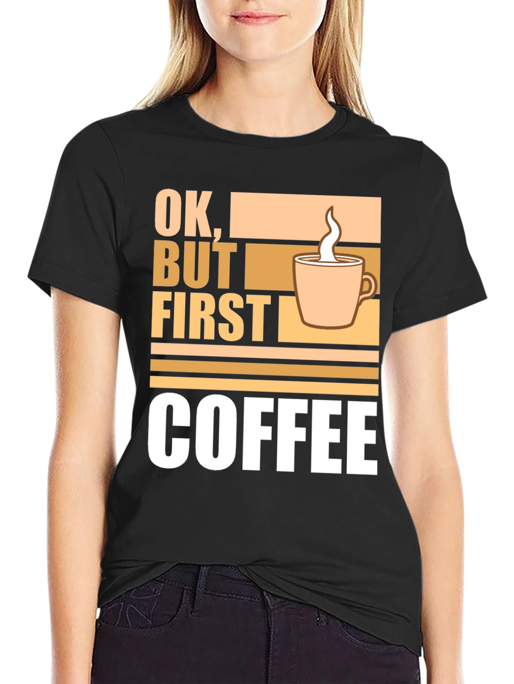 Ok But First Coffee Graphic Tee - Casual Style