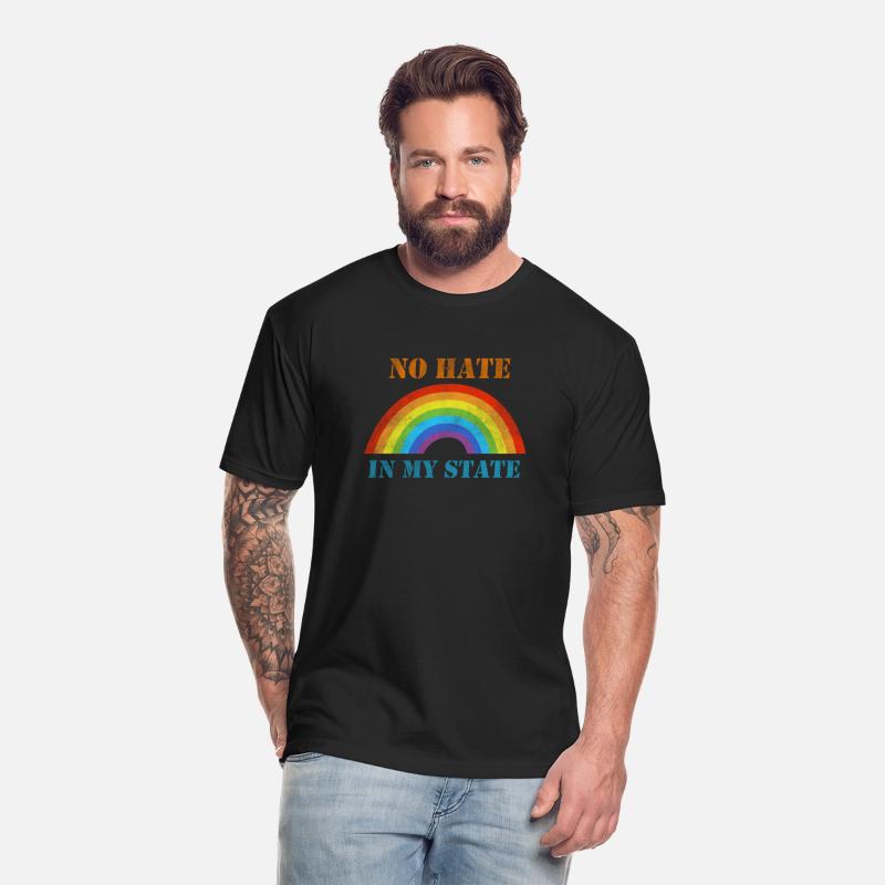 No hate in my state rainbow LGBTQ