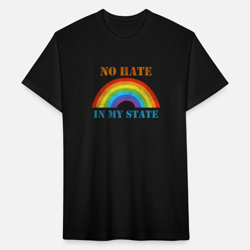 No hate in my state rainbow LGBTQ
