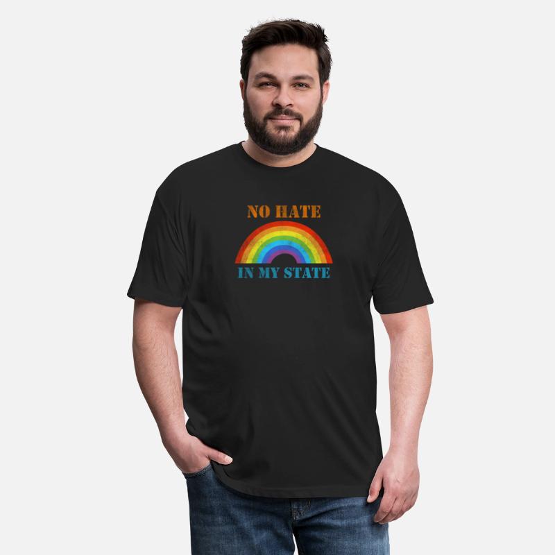 No hate in my state rainbow LGBTQ