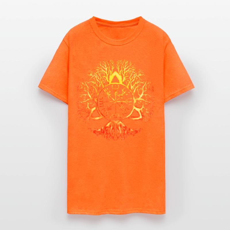 Norse Tree of Life with Valknut & Vegvisir