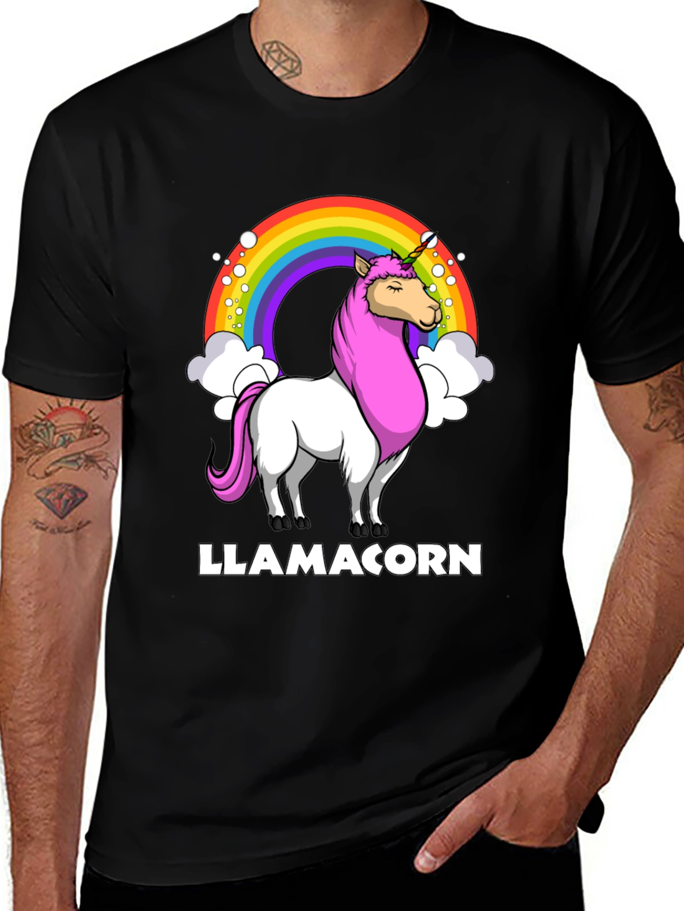 Llamacorn T-Shirt - Rainbow Unicorn Llama Tee