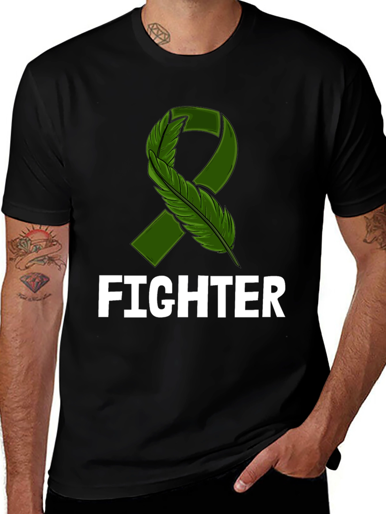 Fighter Ribbon Awareness T-Shirt - Support & Strength