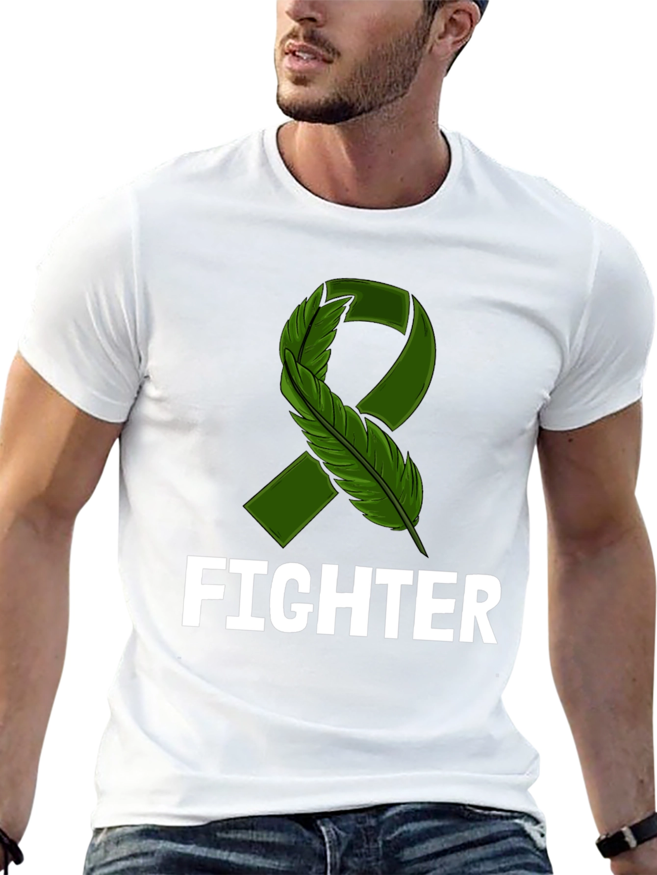Fighter Ribbon Awareness T-Shirt - Support & Strength