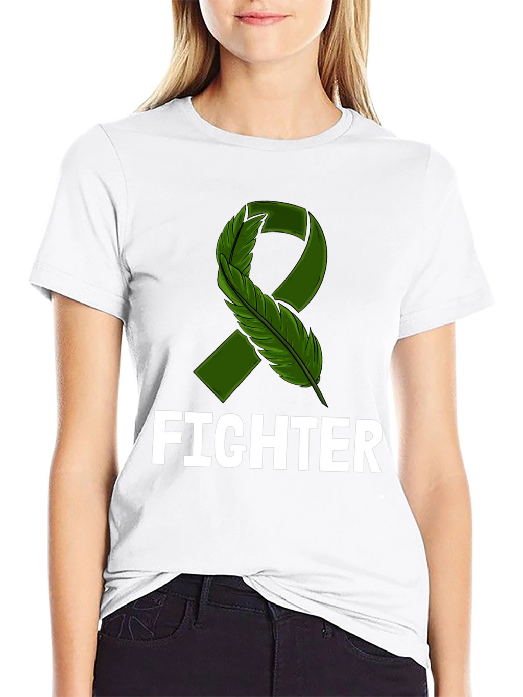 Fighter Ribbon Awareness T-Shirt - Support & Strength