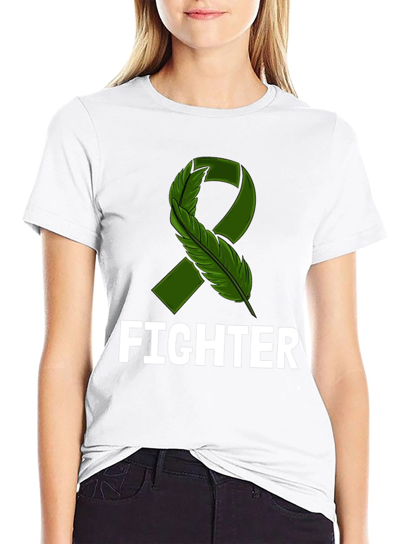Fighter Ribbon Awareness T-Shirt - Support & Strength