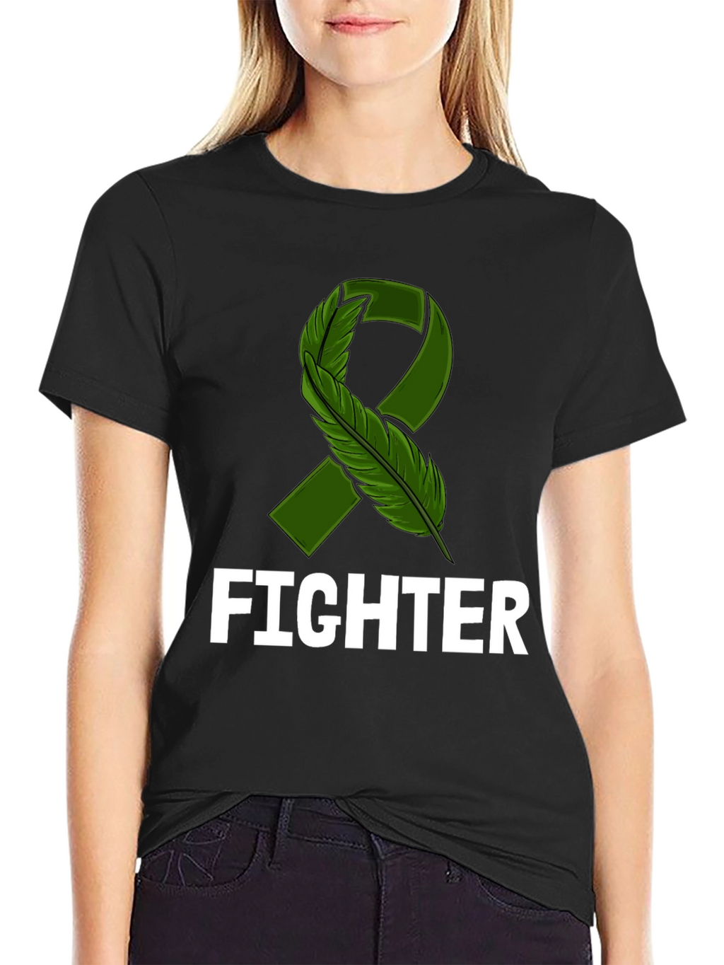 Fighter Ribbon Awareness T-Shirt - Support & Strength