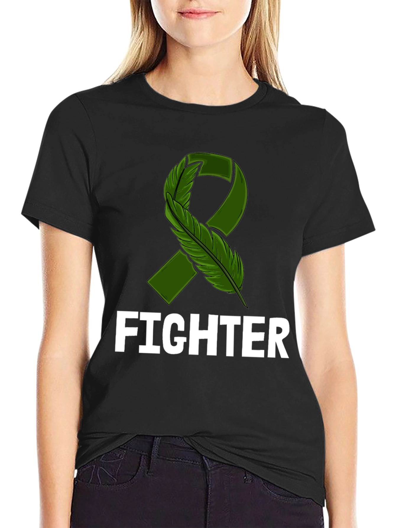 Fighter Ribbon Awareness T-Shirt - Support & Strength