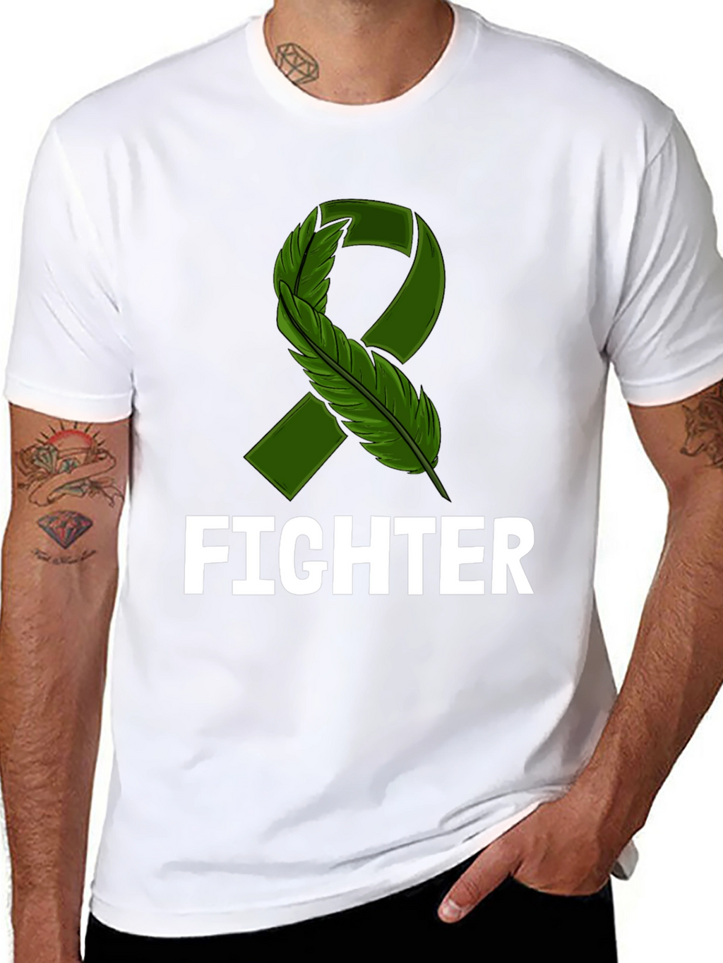 Fighter Ribbon Awareness T-Shirt - Support & Strength