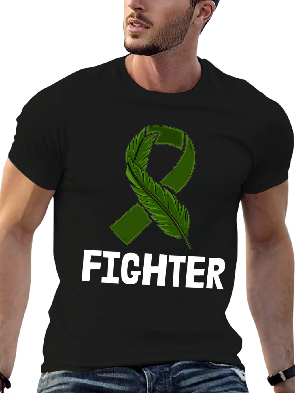 Fighter Ribbon Awareness T-Shirt - Support & Strength