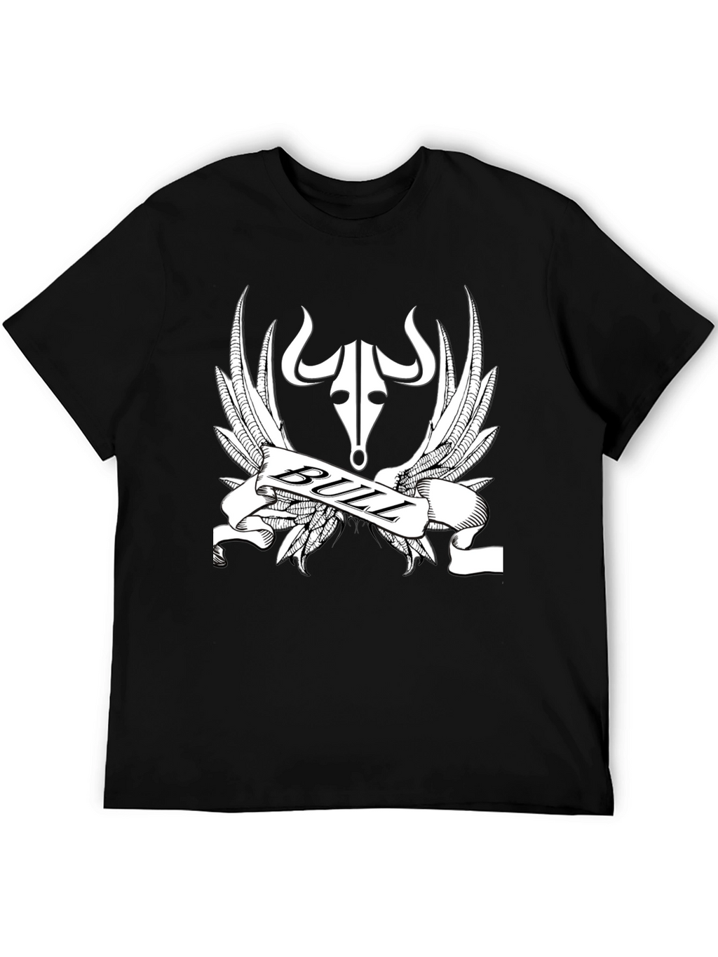 Bull Design Black T-Shirt