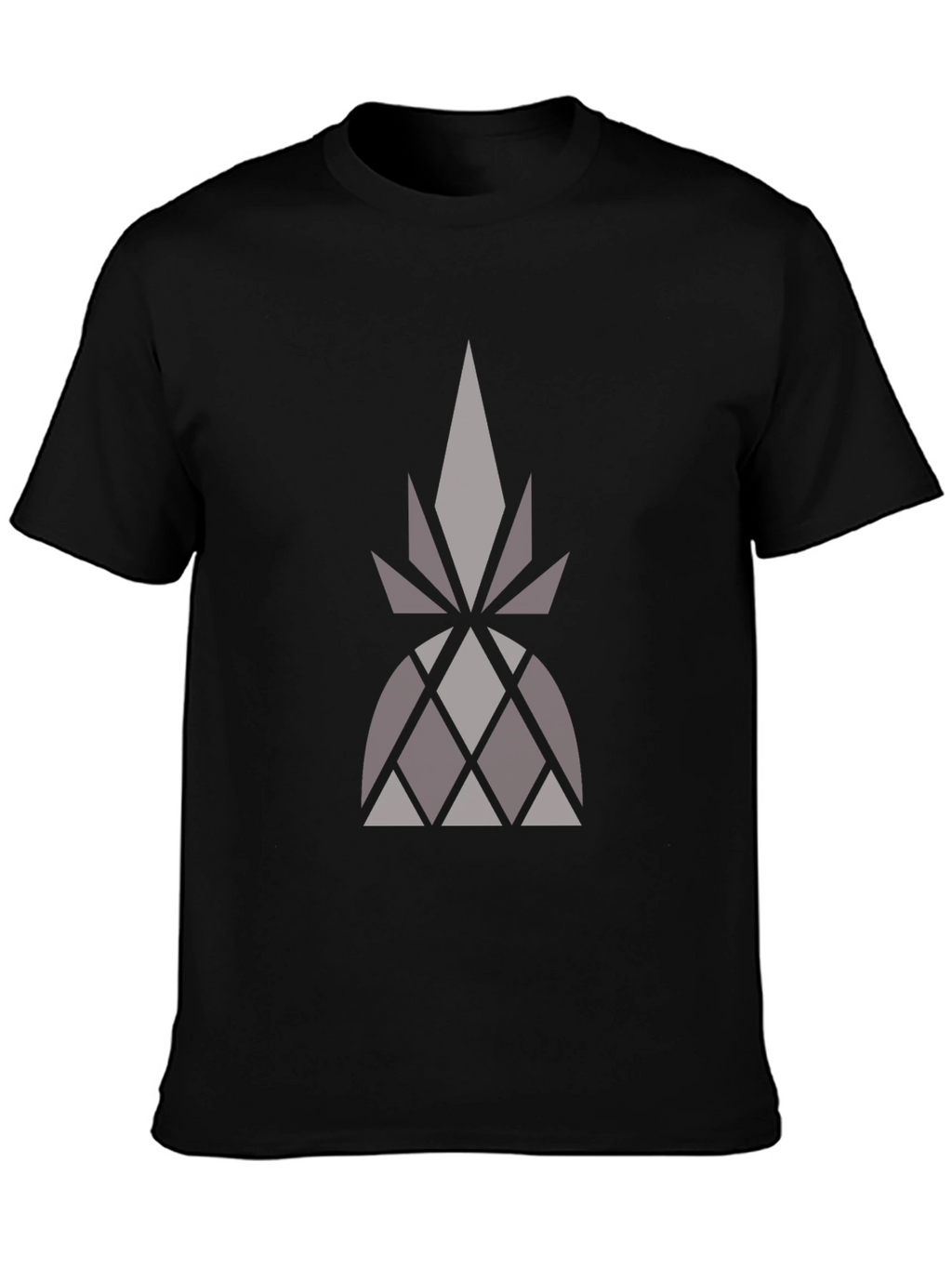 Geometric Pattern Black T-Shirt