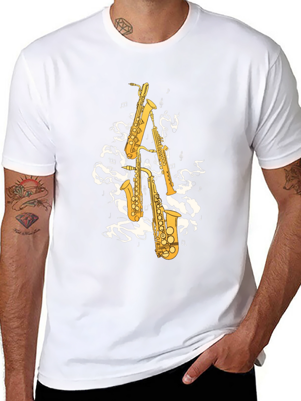 Saxophone Music Graphic T-Shirt