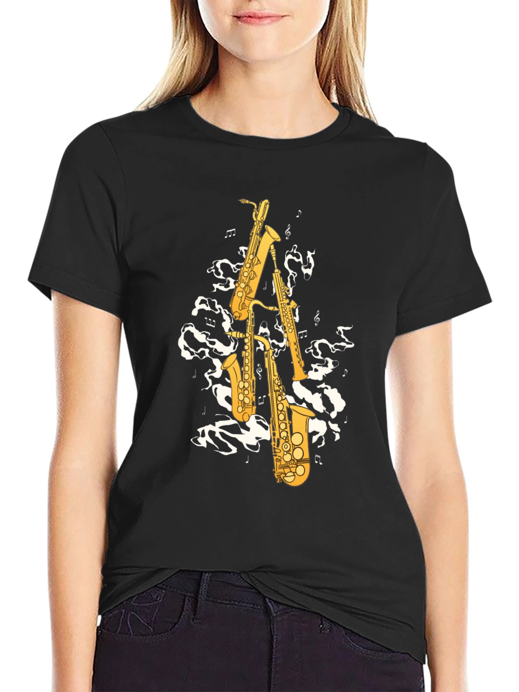 Saxophone Music Graphic T-Shirt