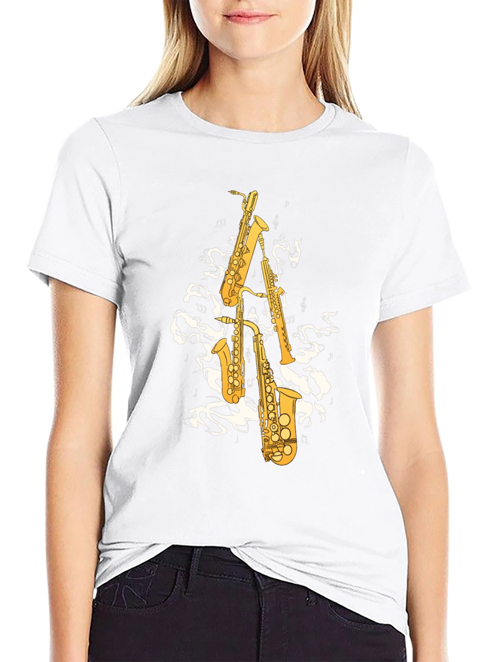Saxophone Music Graphic T-Shirt