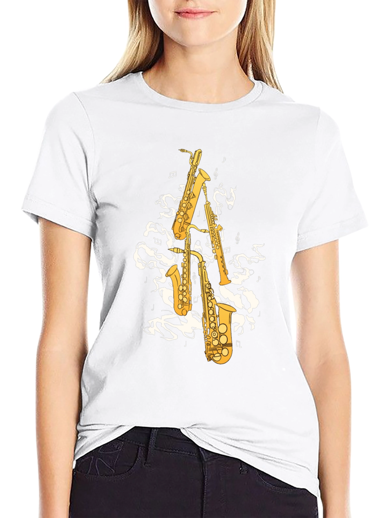 Saxophone Music Graphic T-Shirt