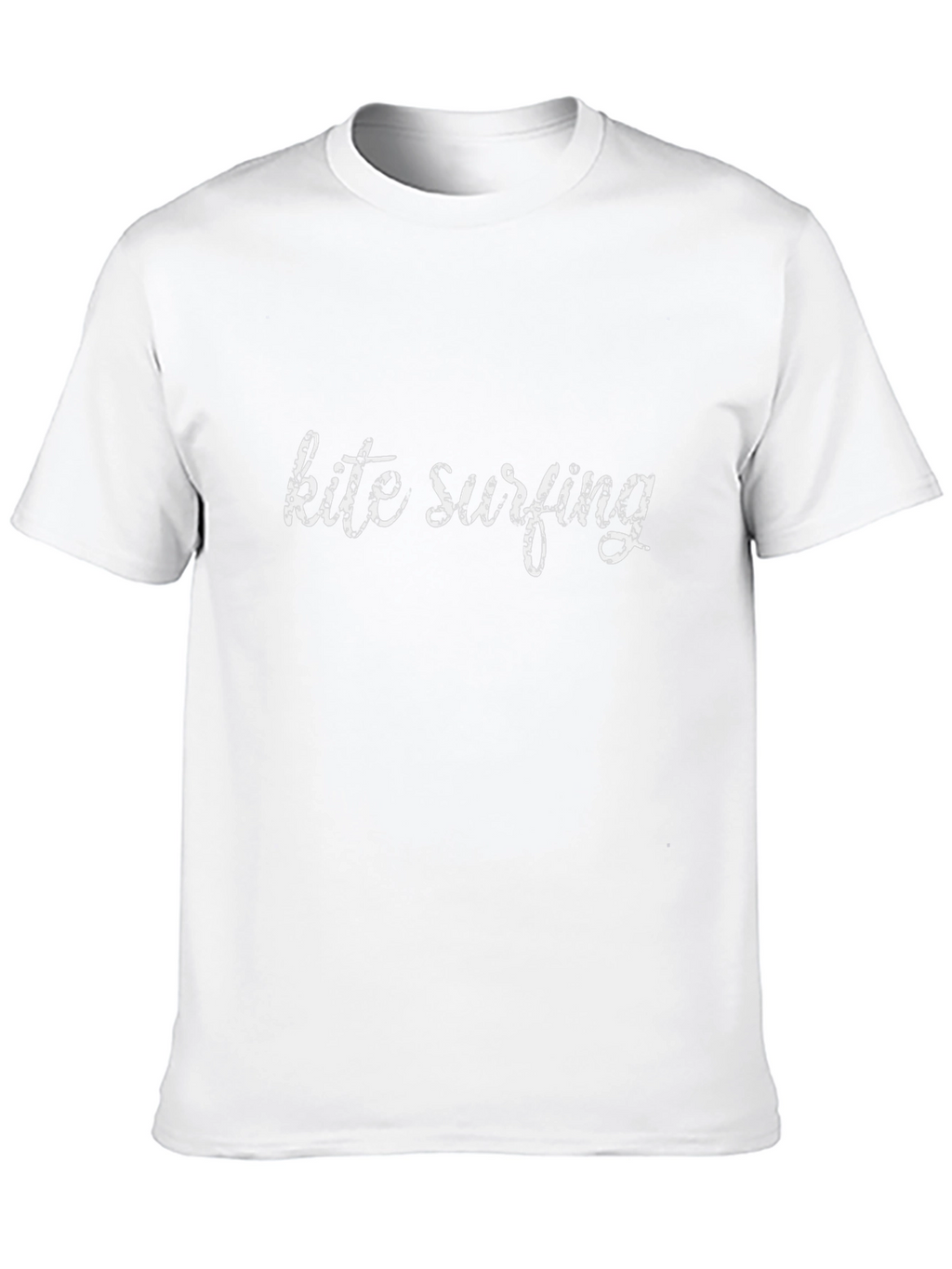 Kite Surfing Graphic Tee - Black Cotton T-Shirt