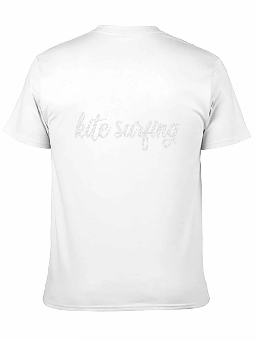 Kite Surfing Graphic Tee - Black Cotton T-Shirt