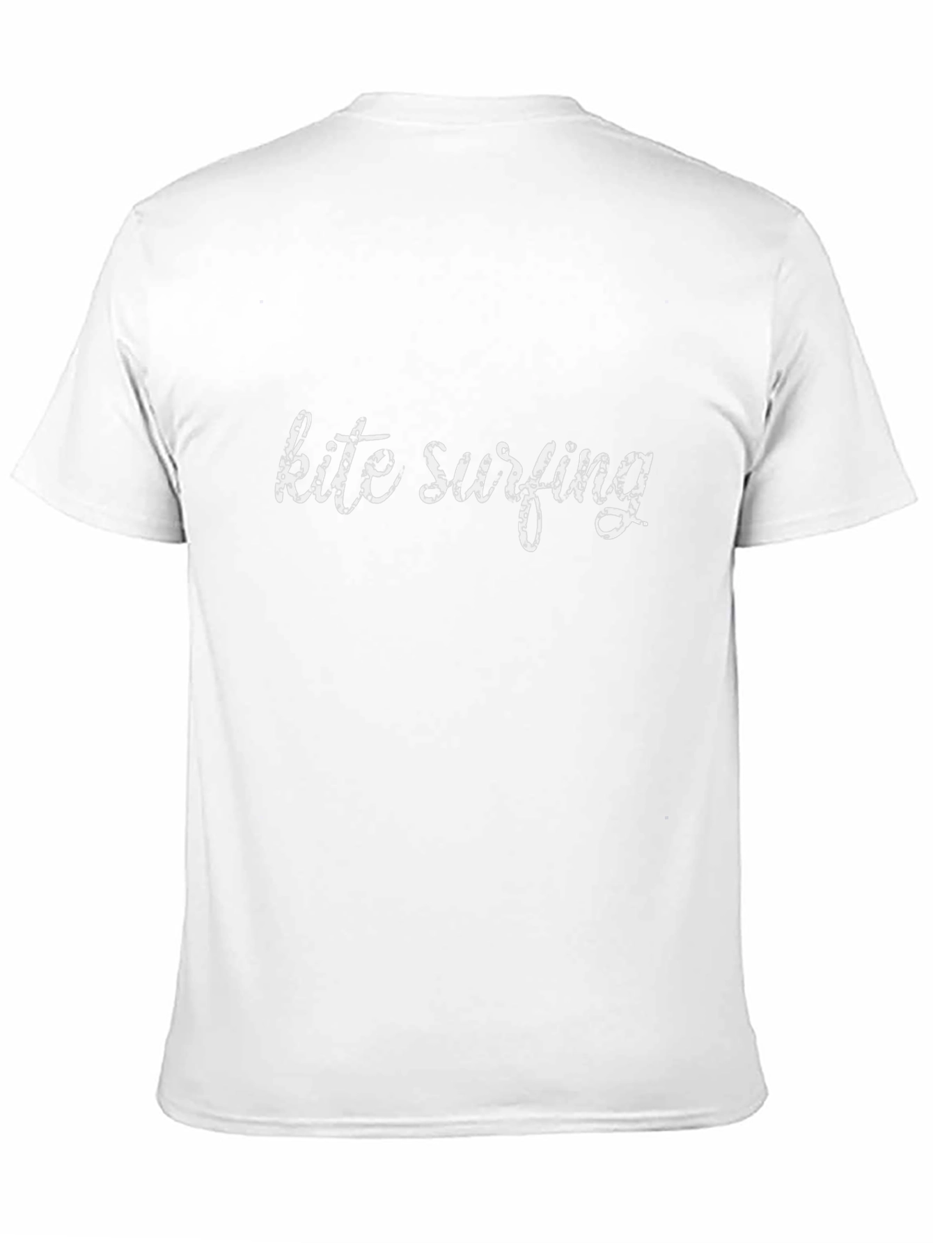 Kite Surfing Graphic Tee - Black Cotton T-Shirt