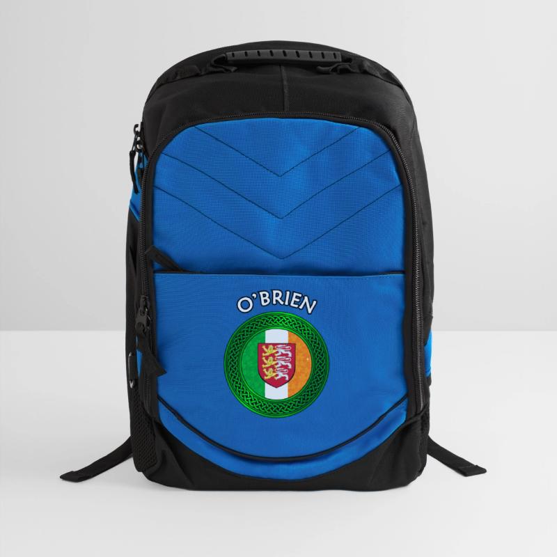 O'Brien Coat of Arms on Shamrock Irish Flag