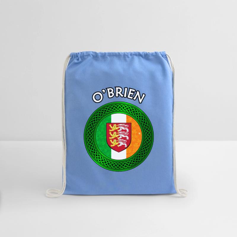 O'Brien Coat of Arms on Shamrock Irish Flag