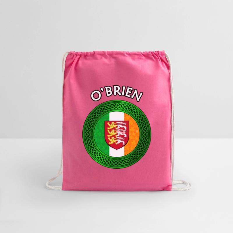 O'Brien Coat of Arms on Shamrock Irish Flag