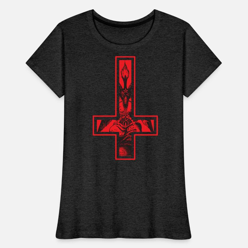 Occult Gothic Satan Witch Baphomet In The Cross